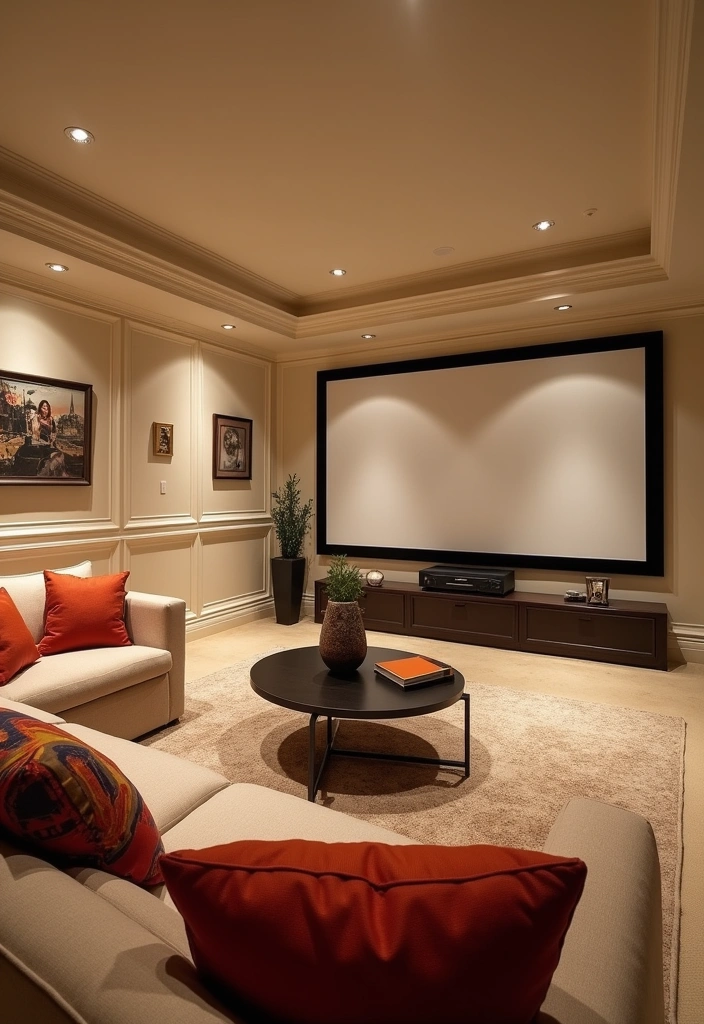 26 Best Paint Colors for Media Room That Will Transform Your Viewing Experience! - 25. Classic Cream