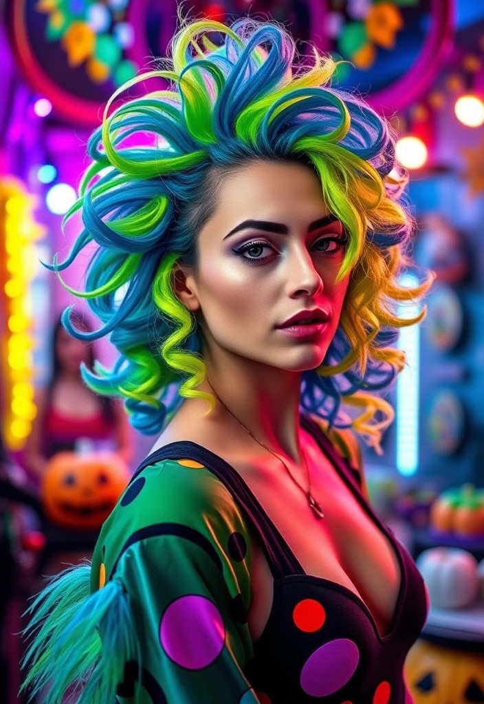 15 Spooktacular Halloween Hair Ideas That'll Haunt Your Friends! - 11. Monster Mullet