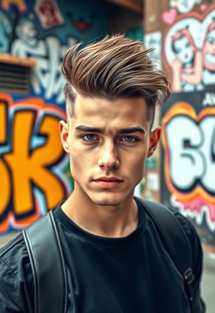 15 Modern Temple Fade Haircuts for Men That Will Transform Your Look! - 10. Burst Fade