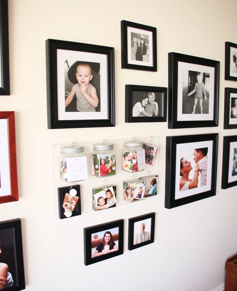 21 Inspiring Photo Wall Ideas That Will Transform Your Space! - 29. The Memory Jar