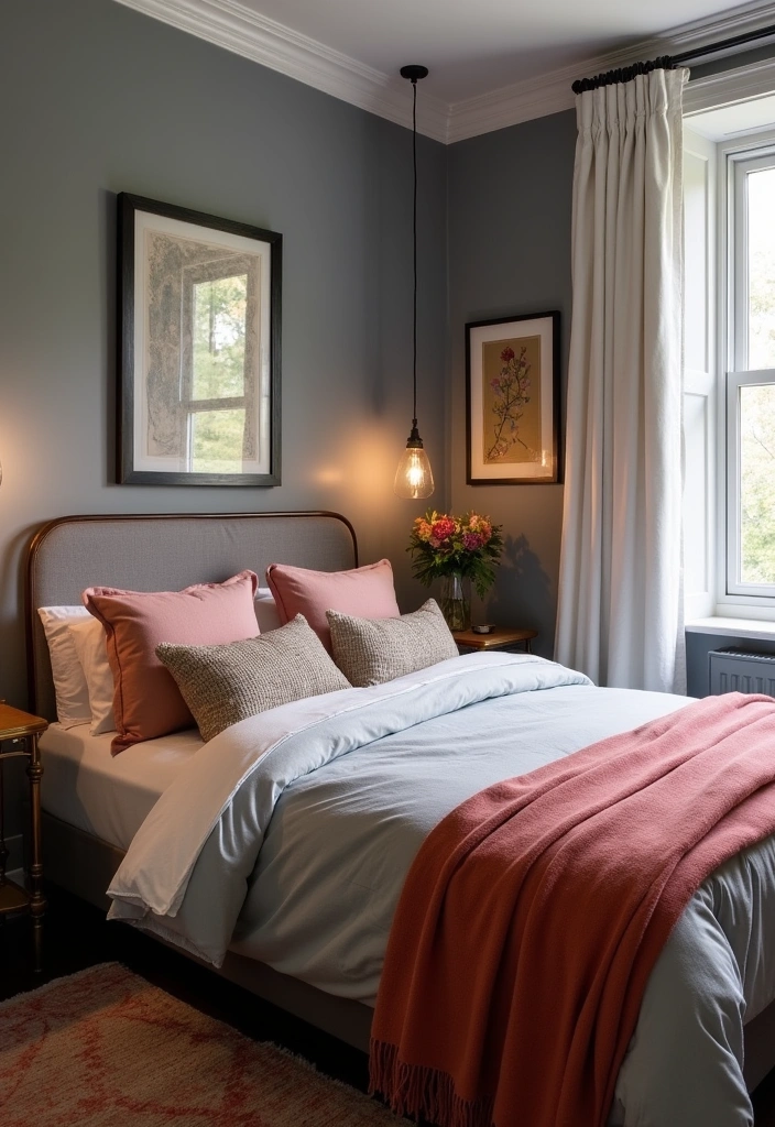 28 Best Paint Colors for Small Bedrooms That'll Make Your Space Feel Bigger! - 21. Misty Gray