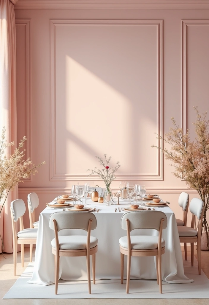 21 Best Paint Colors for Dining Room That Will Make You Want to Host Every Weekend! - 8. Soft Blush Pink