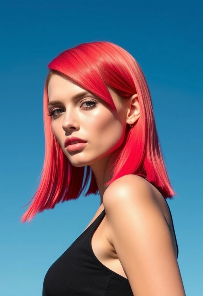 25 Lively Spring Hair Color Trends That Will Brighten Your Look! - 4. Electric Coral