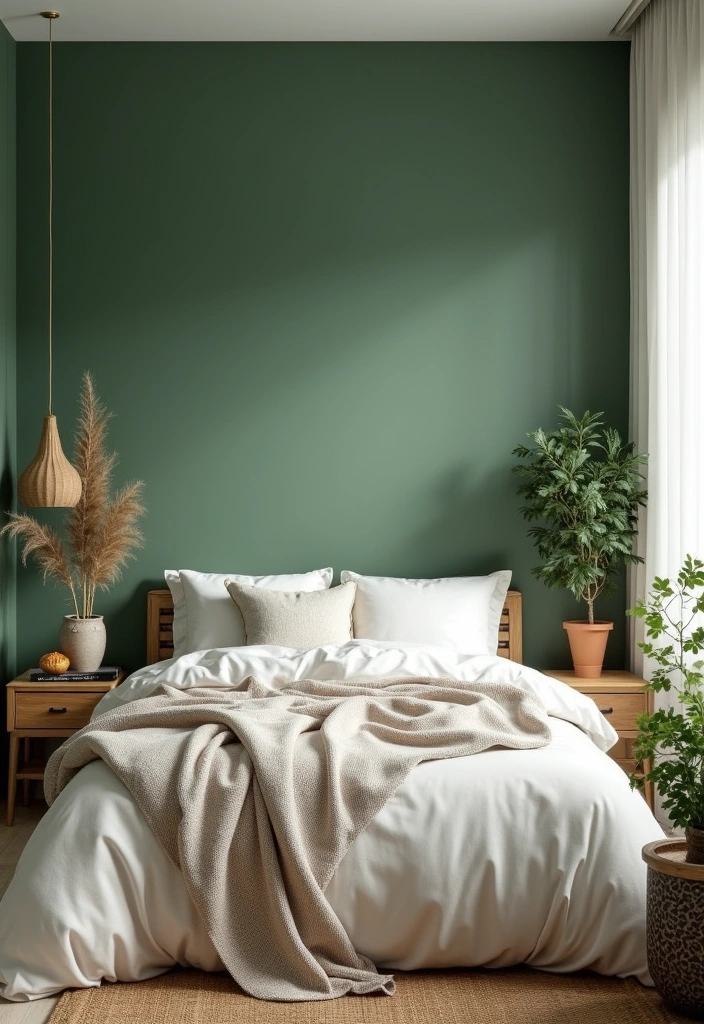 28 Best Paint Colors for Small Bedrooms That'll Make Your Space Feel Bigger! - 18. Whispering Green