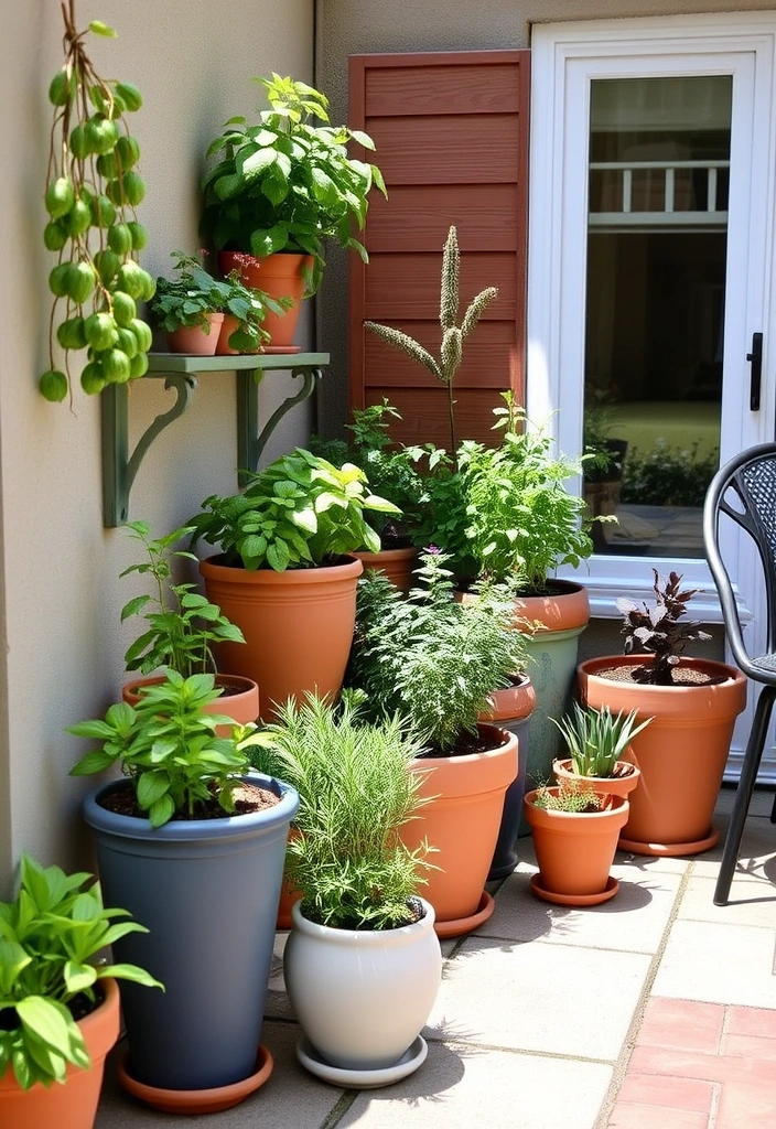 20 Stunning Back Patio Ideas on a Budget That Will Transform Your Outdoor Space! - 10. Herb Garden Planters