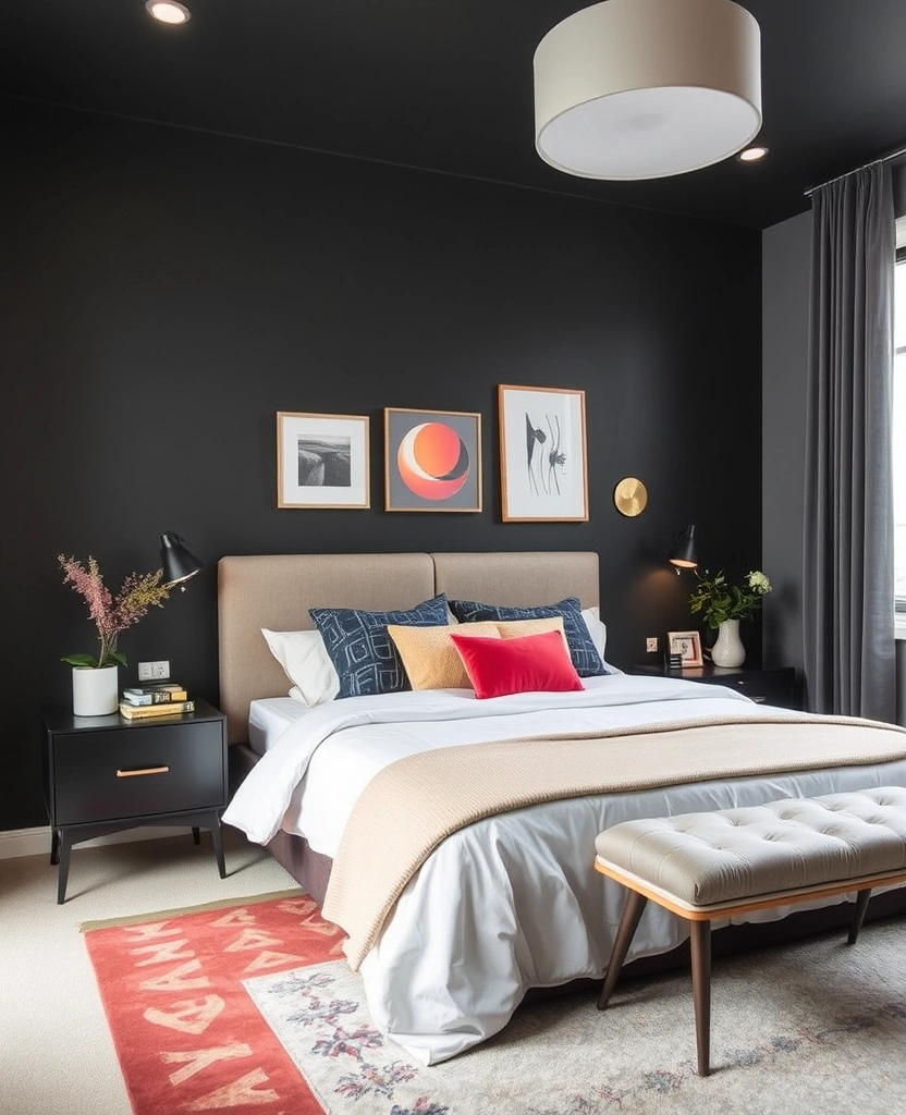 22 Romantic Bedroom Paint Colors That'll Make You Fall in Love Again! - 26. Soft Charcoal - Modern Comfort