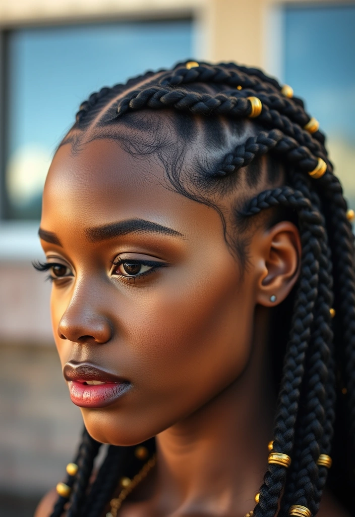 15 Majestic Options for Goddess Cornrows Hairs That Will Leave You Breathless! - 1. Classic Goddess Cornrows