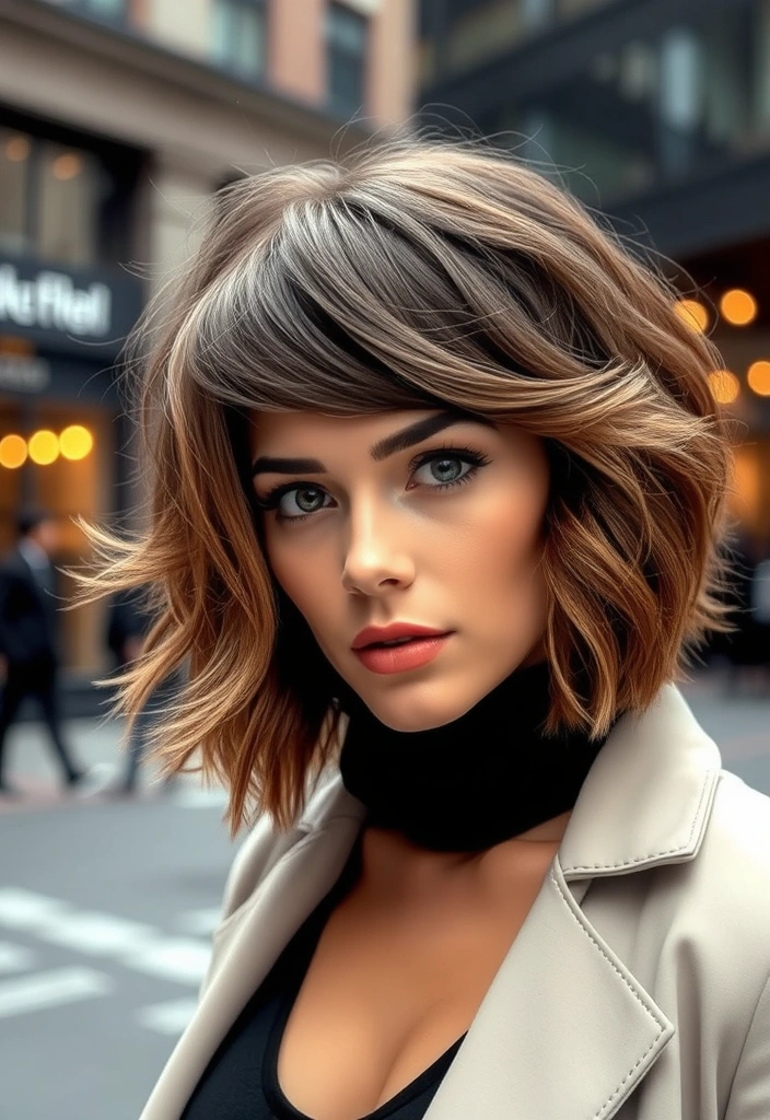 20 Iconic Rocker Hairstyles That Will Make You the Star of the Show! - 19. The Textured Bob