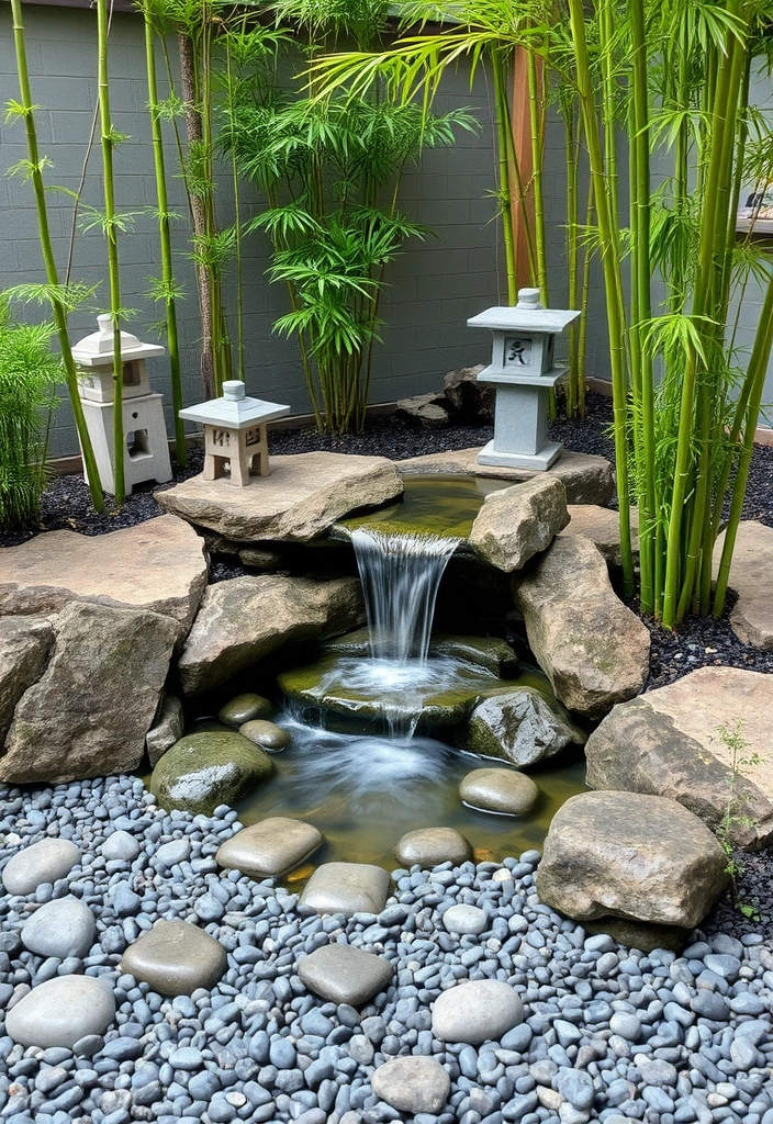 25 Small Garden Waterfalls Ideas That Will Transform Your Backyard into a Paradise! - 6. Zen Garden Waterfall