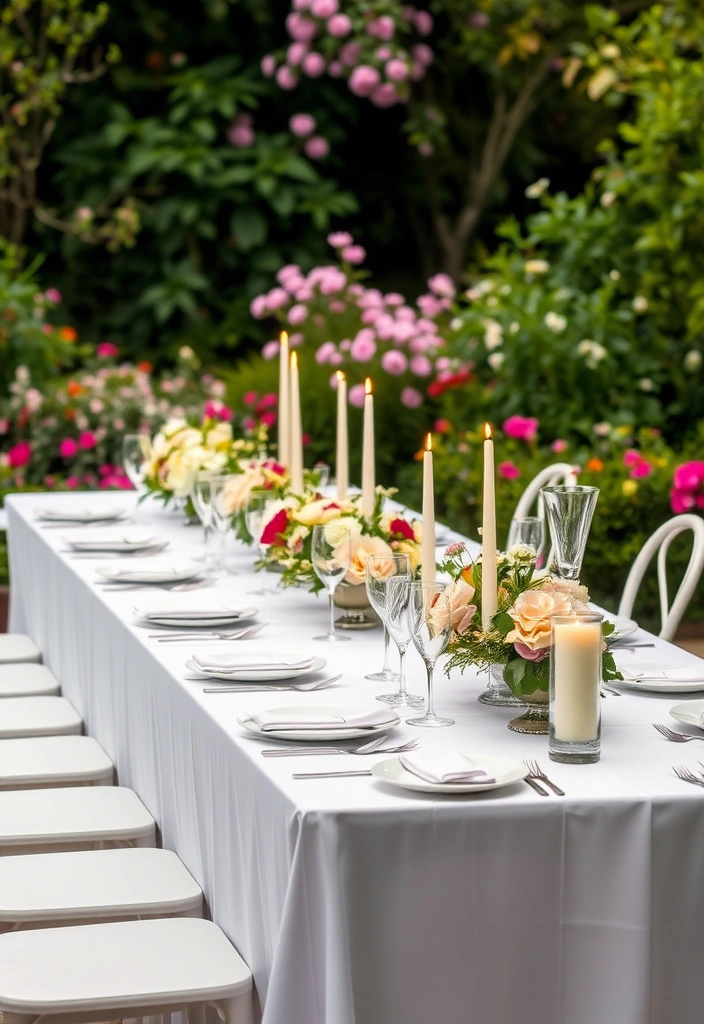 20 Al Fresco Dining Setups That Will Transform Your Backyard into a Culinary Paradise! - 3. Elegant Garden Soiree