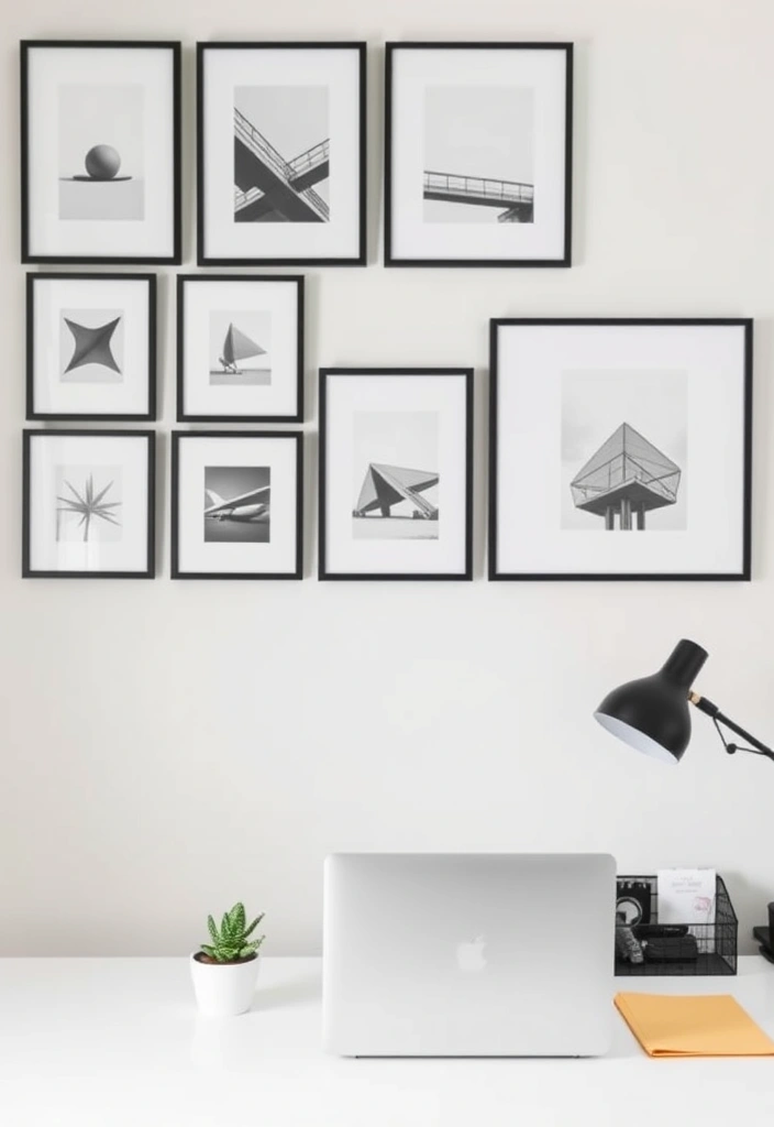 27 Office Decorations Ideas That'll Transform Your Workspace into a Creative Haven! - 1. Minimalist Wall Art