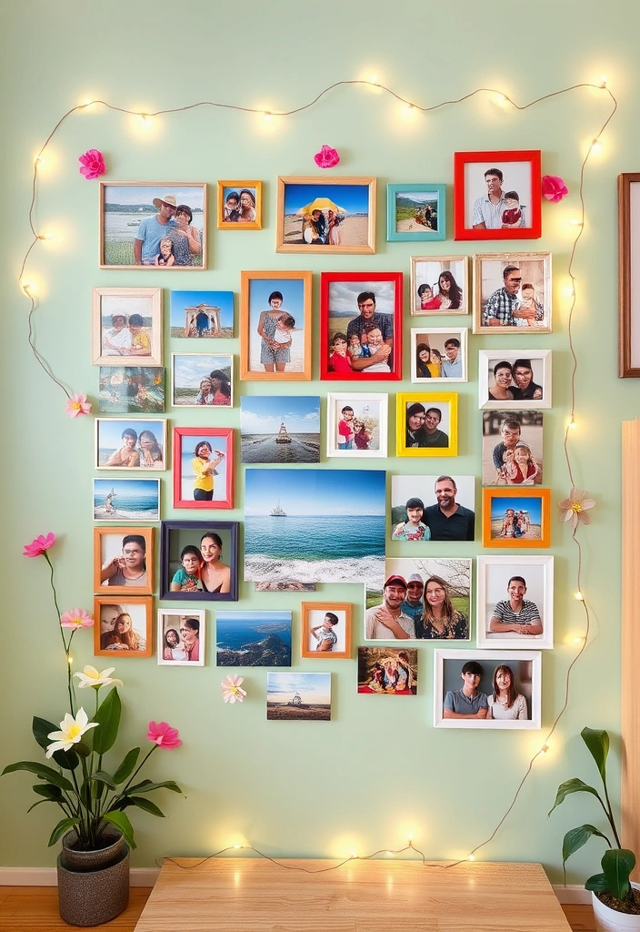 21 Inspiring Photo Wall Ideas That Will Transform Your Space! - 15. The Personalized Collage