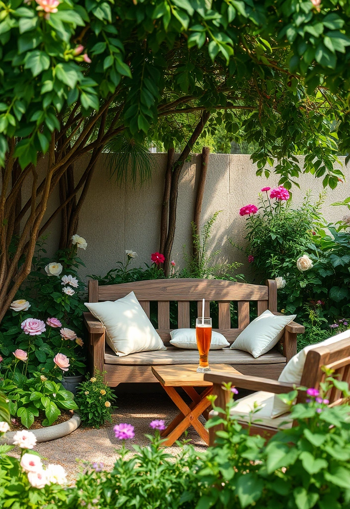 28 Shade Garden Design Layout Ideas That Will Transform Your Outdoor Space! - 12. Shady Seating Areas