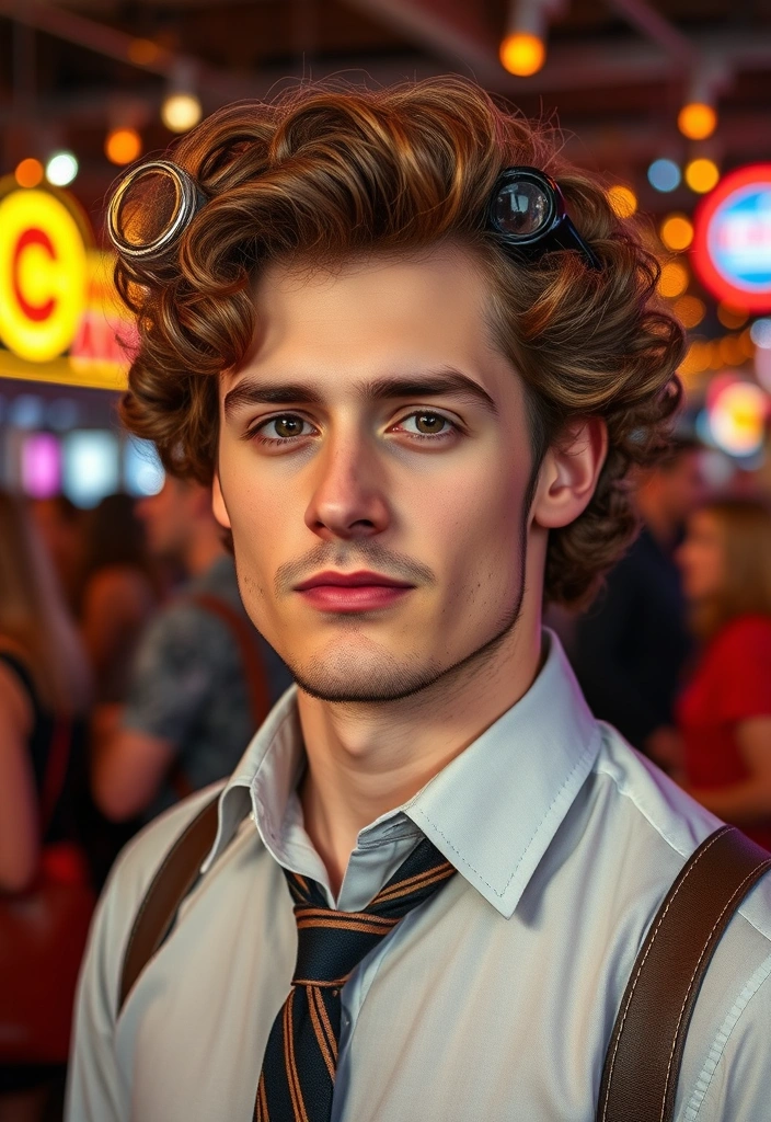 24 Iconic Curly Hair Ideas for Men That'll Make You the Center of Attention! - 15. Curly Hair with a Vintage Twist