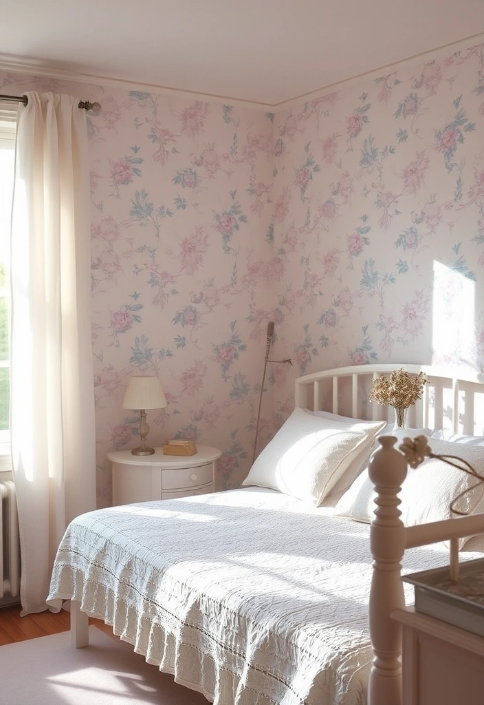 21 Cottagecore Room Wallpaper Ideas That'll Transform Your Space into a Fairytale! - 3. Soft Pastel Florals