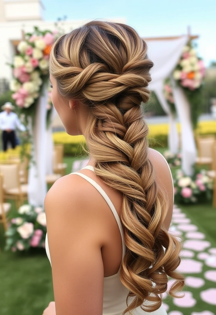 15 Fun Long Layered Hairstyles for Curly Hair That Will Blow Your Mind! - 8. Crown Braid with Curls