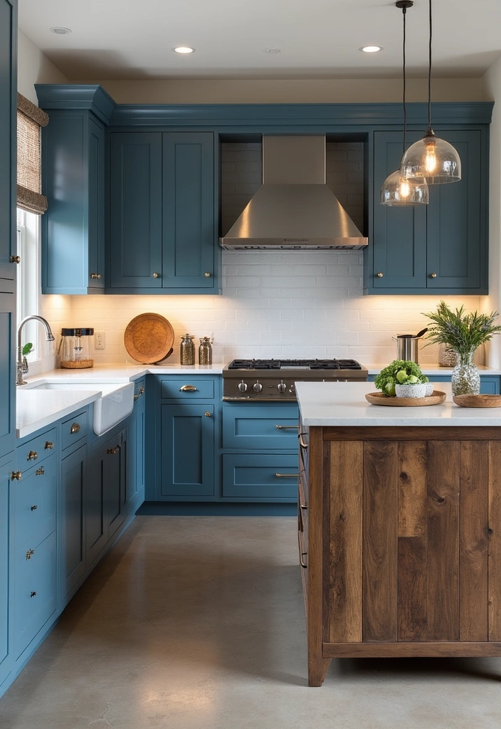 26 Best Modern Farmhouse Paint Colors That Will Transform Your Space! - 19. Steel Blue: Industrial Elegance