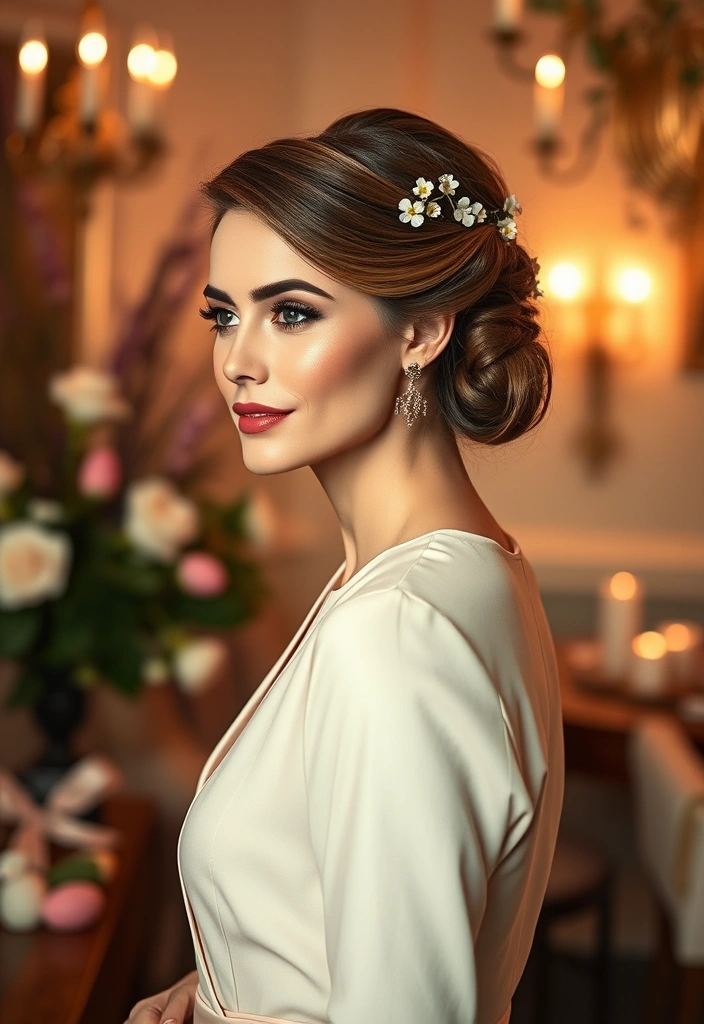 15 Beautiful Festive Easter Hairstyles That Will Turn Heads This Spring! - 15. Classic French Twist