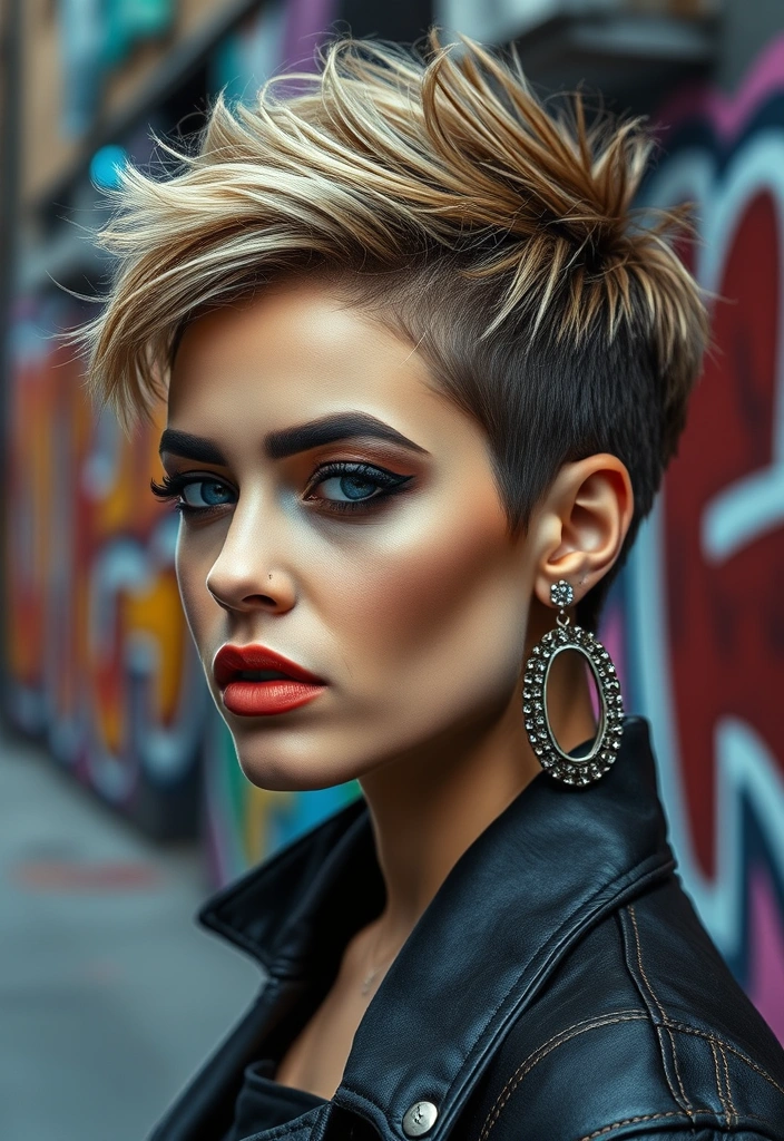 20 Iconic Rocker Hairstyles That Will Make You the Star of the Show! - 5. The Rebel Pixie Cut