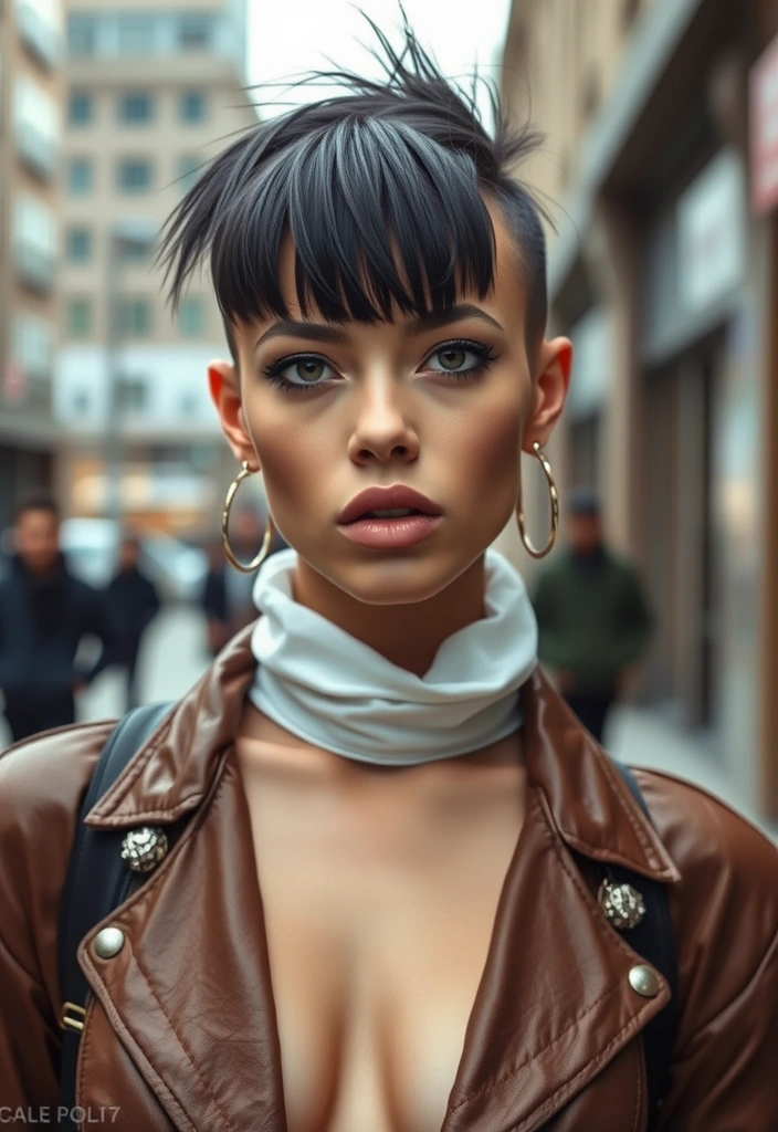 20 Stunning Haircuts With Curtain Bangs That Will Transform Your Look! - 11. Edgy Undercut with Curtain Bangs