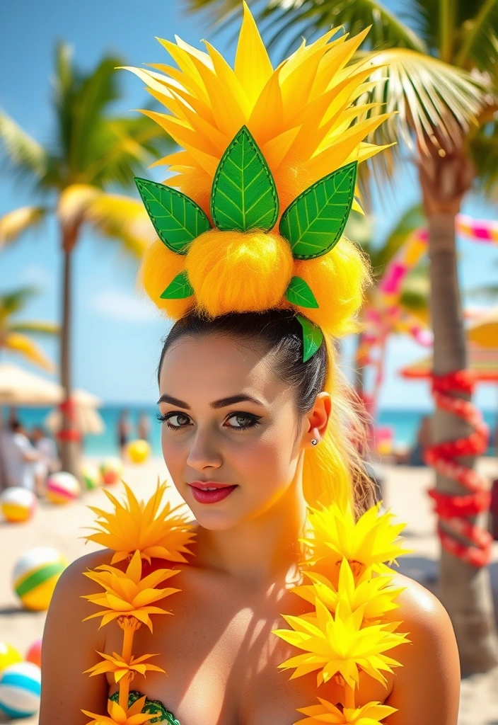 50 Unique and Hilariously Funny Hairstyles That’ll Make You Want to Try #22! - 2. The Pineapple Puff