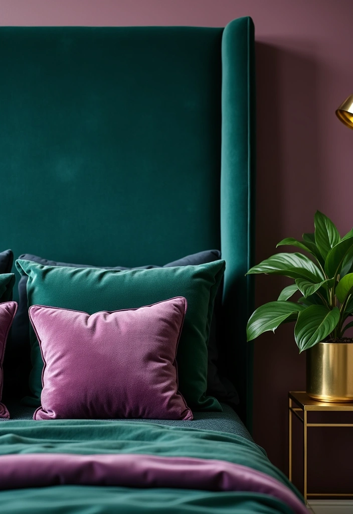 24 Unique Dark Boho Bedroom Inspirations That Will Transform Your Space! - 1. Deep Jewel Tones