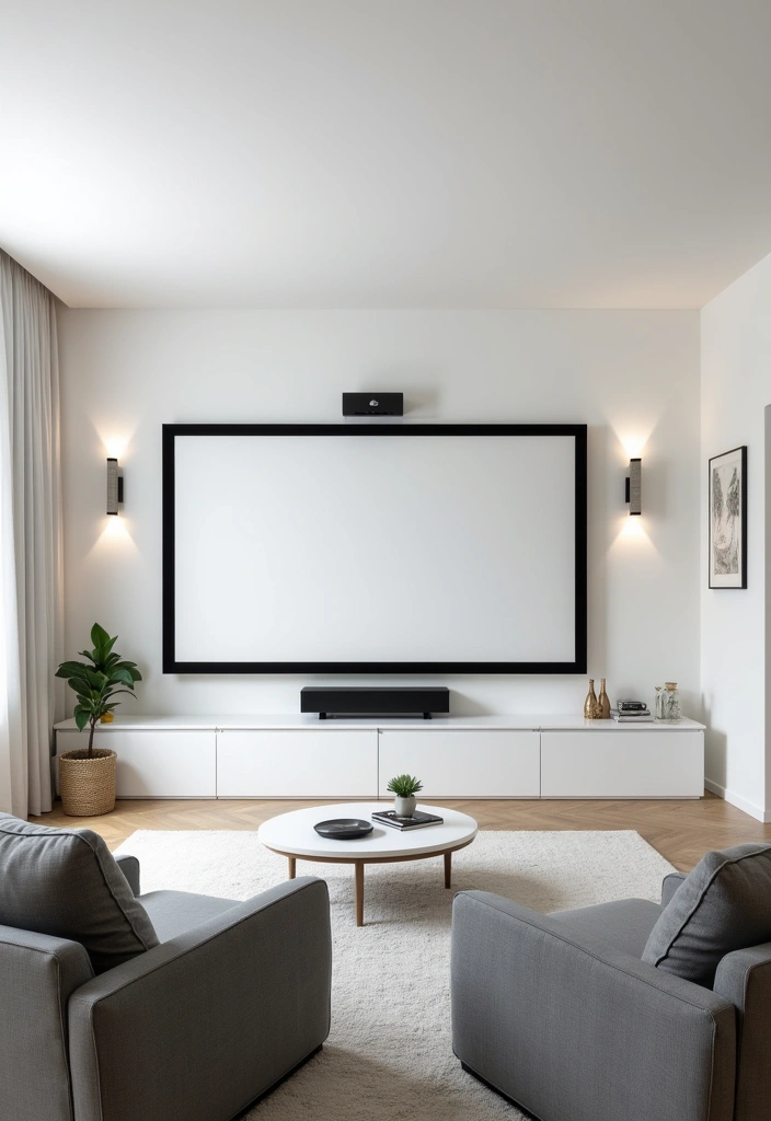 26 Best Paint Colors for Media Room That Will Transform Your Viewing Experience! - 8. Crisp White