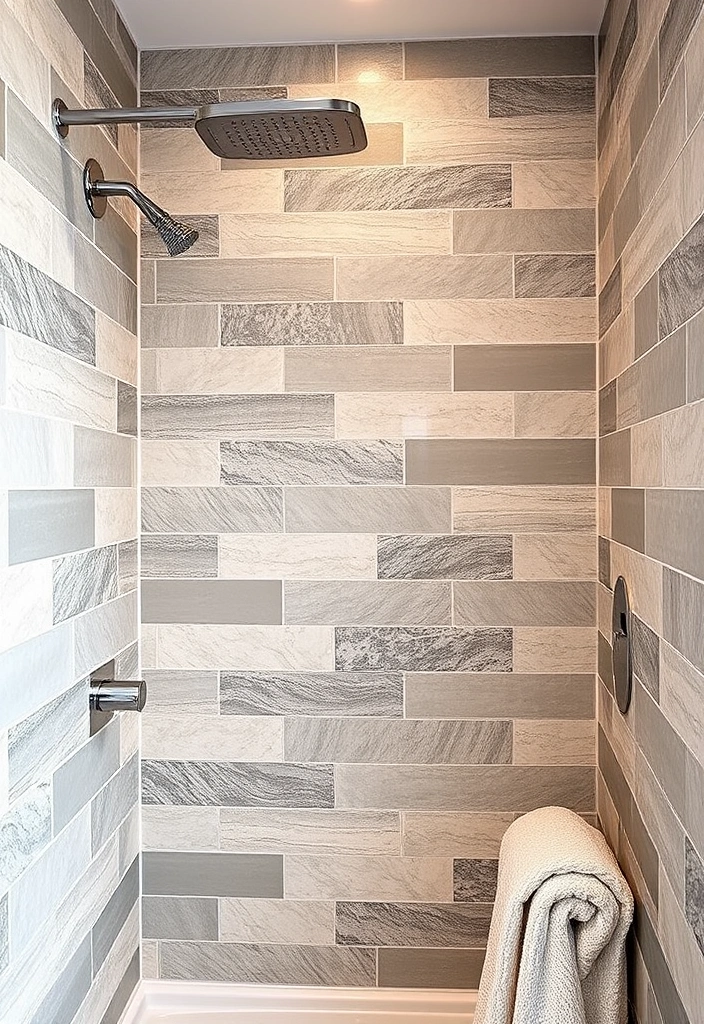 15 Creative Shower Tile Designs for Small Bathrooms (You’ll Want to Steal #12!) - 6. Textured Tiles