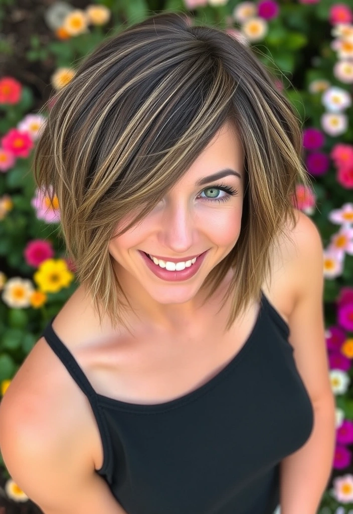 20 Modern Choppy Bob Hairstyles That Will Transform Your Look Instantly! - 6. Layered Choppy Bob