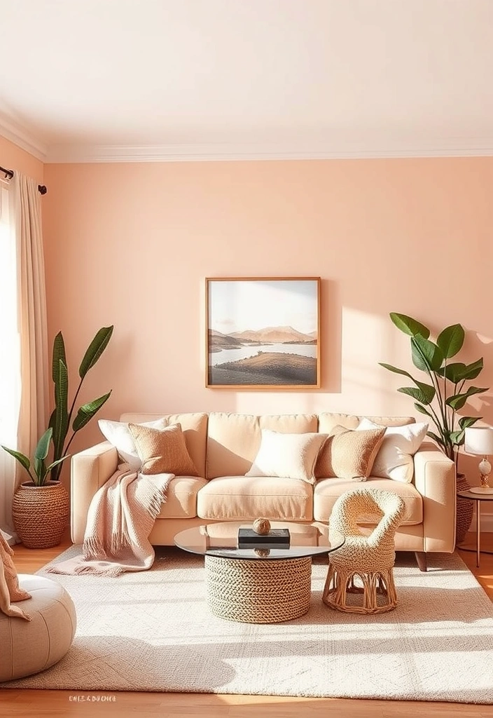 27 Stunning Paint Colors for Your Whole House That You’ll Absolutely Love! - 13. Gentle Peach