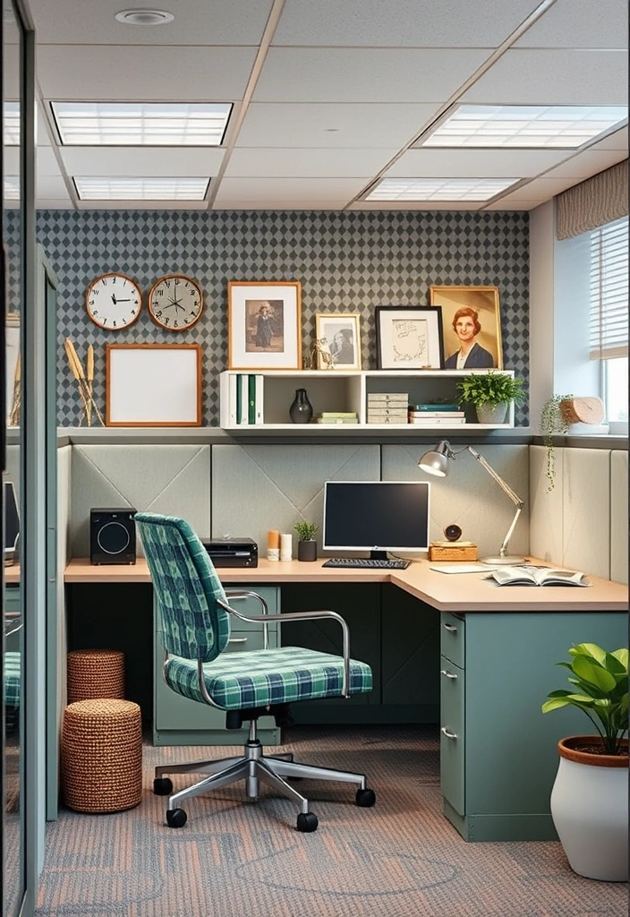 23 Cubicle Inspiration Ideas That'll Transform Your Work Life (And Impress Everyone!) - 14. Themed Decor: Create a Cohesive Look