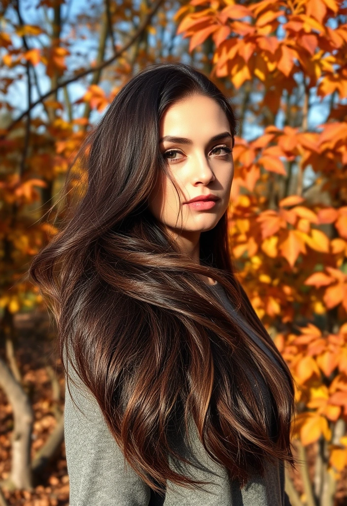 20 Bright Sun-Kissed Brunette Hair Ideas That Will Leave You Breathless! - 4. Deep Chocolate Balayage