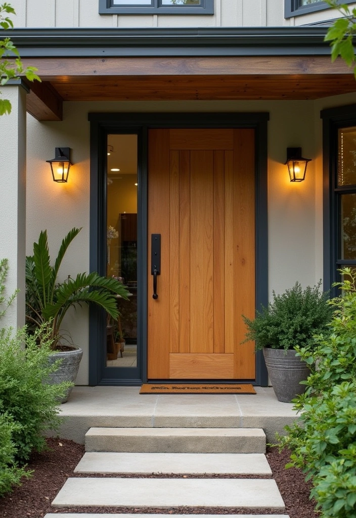 22 Front Door Ideas That Will Make Your Neighbors Jealous (You Won't Believe #12!) - 8. Eco-Friendly Options for Sustainability