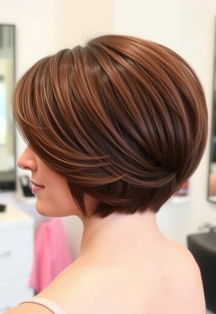 22 Chic Short Stacked Wedge Haircuts That Will Transform Your Look Instantly! - 1. Classic Short Stacked Wedge