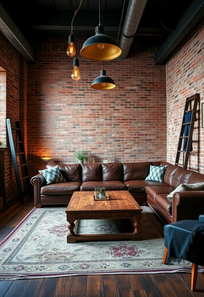 27 Modern Living Room Ideas That'll Make You Want to Redecorate ASAP! - 3. Industrial Chic