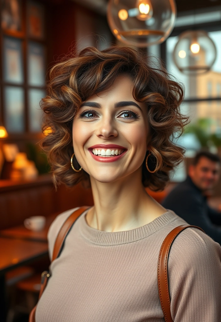 15 Magical Curly Pixie Cut Ideas That Will Transform Your Look Instantly! - 4. The Curly Bob Pixie