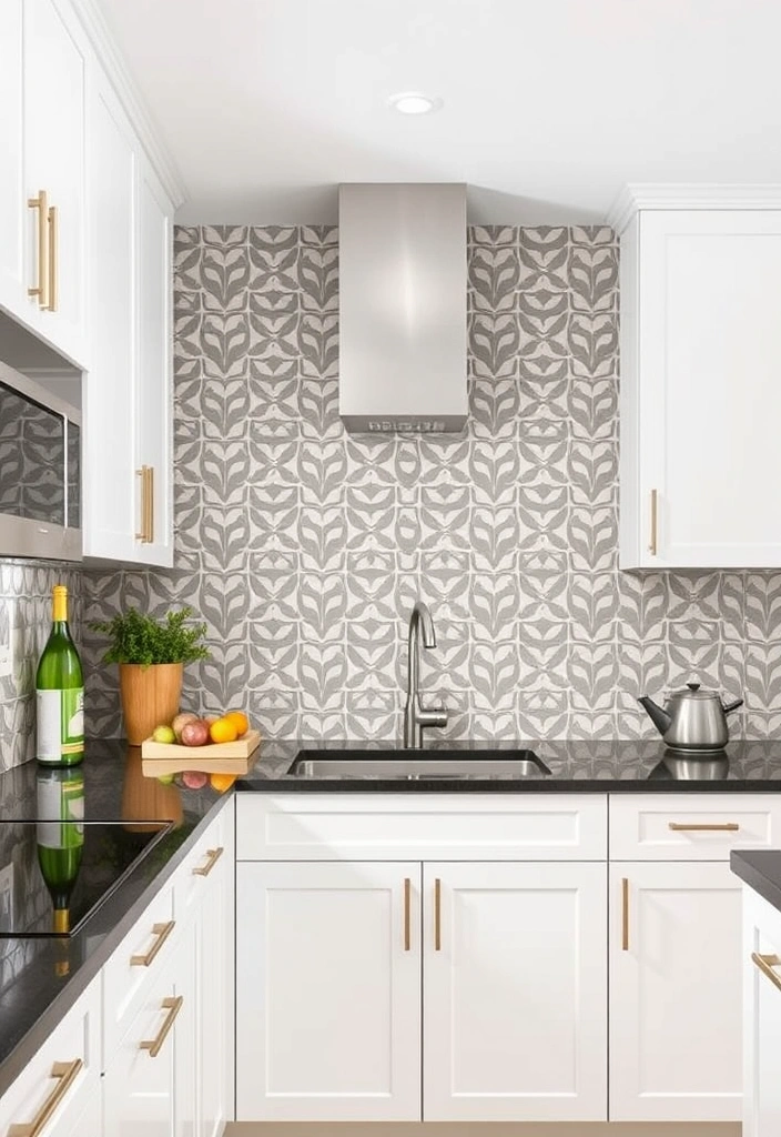 27 Stunning Kitchen Backsplash Ideas That'll Transform Your Space! - 6. Chic Cement Tiles