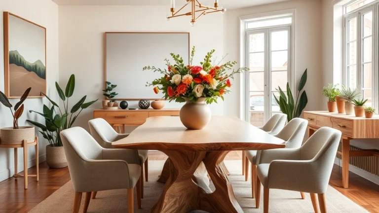 24 Organic Modern Dining Room Ideas That Will Transform Your Space!