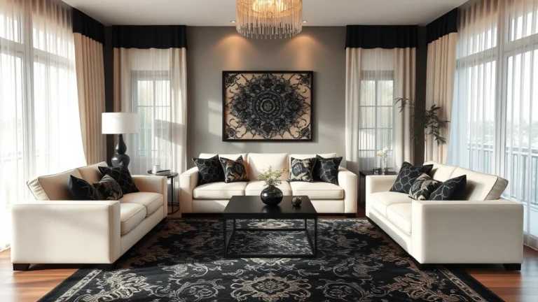 24 Black and Cream Living Rooms That Will Leave You Speechless!